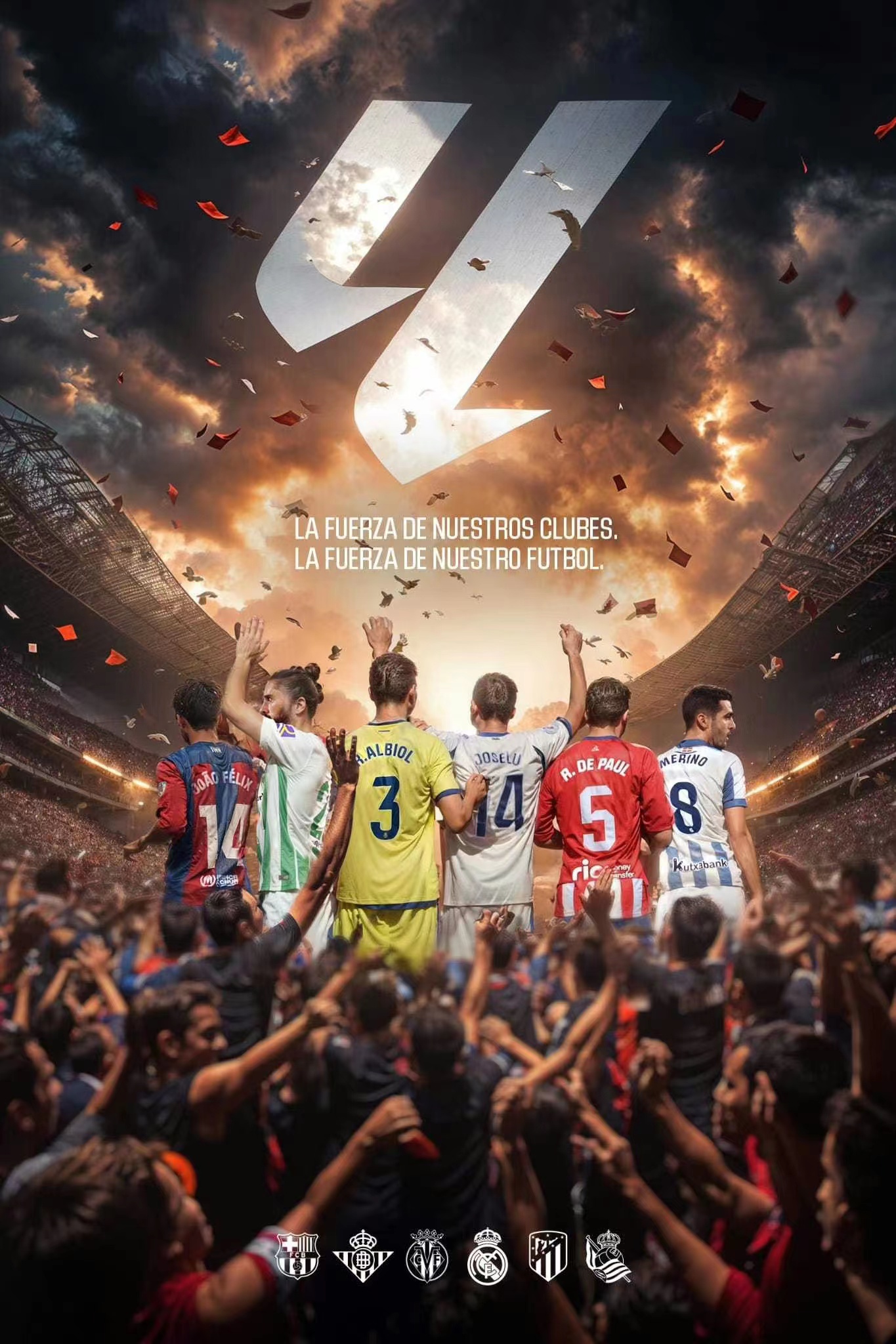 O poder da La Liga aumenta e a camisa da Liga dos Campeões tremula